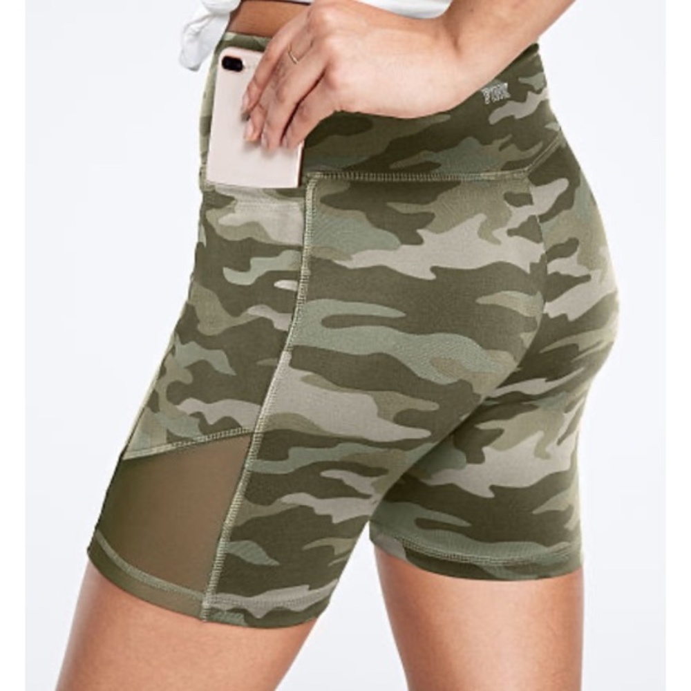 Victoria Secret PINK camo biker shorts